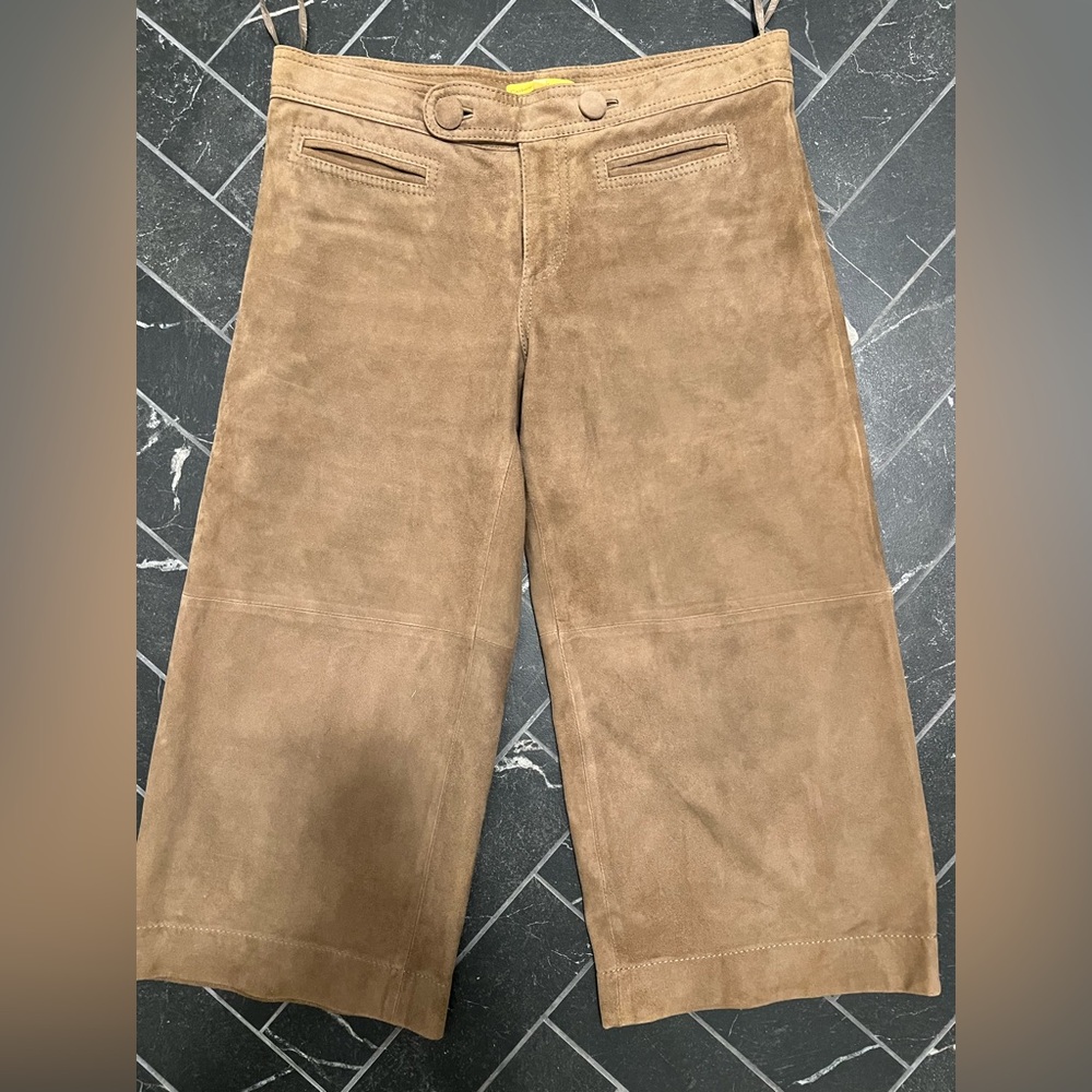 Catherine Malandrino culotte suede pants